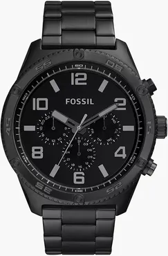 Brox Multifunction Black Stainless Steel Watch