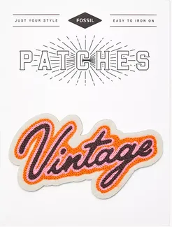 Orange Vintage Embroidered Patch  FCU0258800