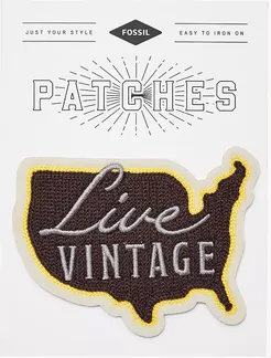 Live Vintage Embroidered Patch  FCU0263001