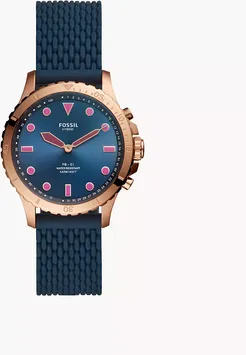Hybrid Smartwatch Fb-01 Navy Silicone jewelry