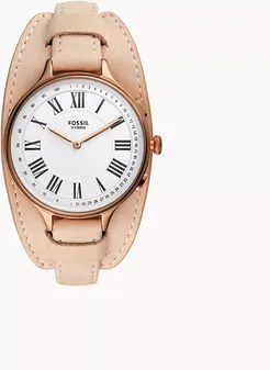 Hybrid Smartwatch Eleanor Blush Leather jewelry