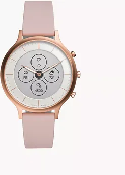Hybrid Smartwatch Hr Charter Blush Silicone jewelry