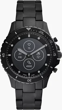 Hybrid Smartwatch Hr Fb-01 Black Stainless Steel jewelry