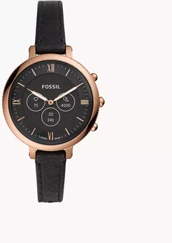Hybrid Smartwatch Hr Monroe Black Leather
