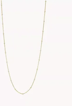 Oh So Charming Long Gold-Tone Stainless Steel Chain Necklace  JF03510710