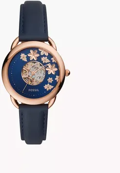 Tailor Automatic Blue Leather Watch