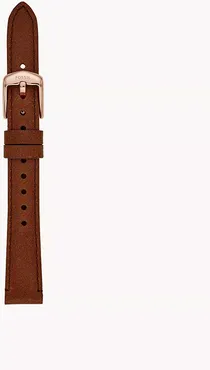 14Mm Brown Leather Strap