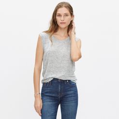 Modern Linen Heathered Muscle Tee