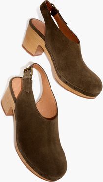 The Marlo Slingback Clog in Suede