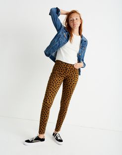10" Mid-Rise Skinny Jeans in Painted Spots