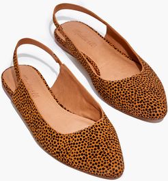 The Margot Slingback Flat in Spot Dot Calf Hair