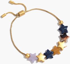 Acetate Star Beads Slider Bracelet