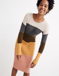 Colorblock Midi Sweater Dress in Coziest Yarn
