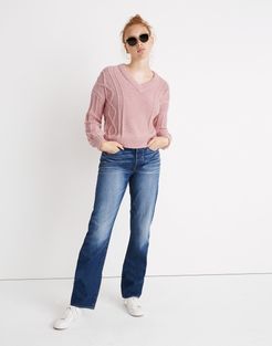 Augustus Cableknit V-Neck Sweater