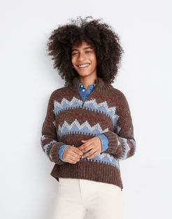 Stowe Fair Isle Half-Zip Sweater