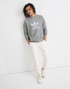 Adidas&reg; Trefoil Long-Sleeve Crewneck Tee
