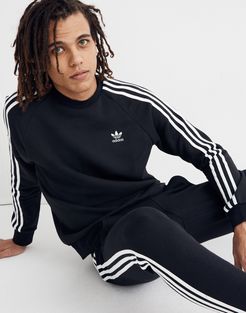 Adidas&reg; Three-Stripe Fleece Crewneck Tee