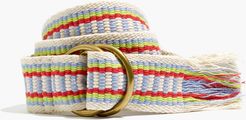 Woven O-Ring Belt in Rainbow