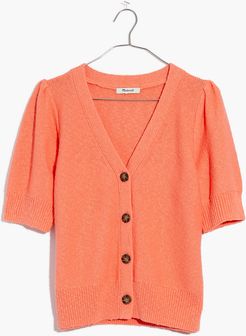 Short-Sleeve Cardigan Sweater