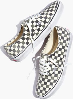 Vans&reg; Unisex Authentic Lace-Up Sneakers in Checkerboard Canvas