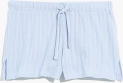 Pointelle Knit Pajama Shorts