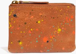 The Leather Pouch Wallet: Spatter Paint Edition