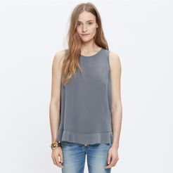 Silk Bow-Back Tank Top