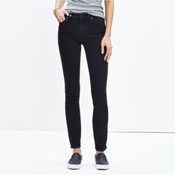 9" High-Rise Skinny Jeans in Black Frost
