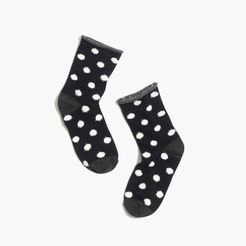 Texture-Dot Trouser Socks