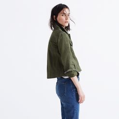 Rivet &amp; Thread Garment-Dyed Crop Jacket