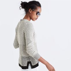 Geo-Block Pullover Sweater