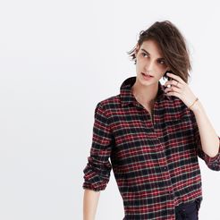 Flannel Slim Ex-Boyfriend Shirt in Chilton Plaid