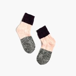 Marled Colorblock Trouser Socks