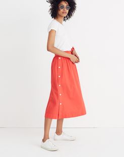 Side-Button Skirt