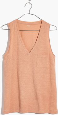 Whisper Cotton V-Neck Pocket Tank