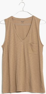 Whisper Cotton V-Neck Pocket Tank