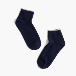 Cableknit Anklet Socks