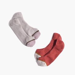 Two-Pack Colorblock Low-Profile Socks