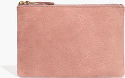 The Leather Pouch Clutch in Nubuck Leather