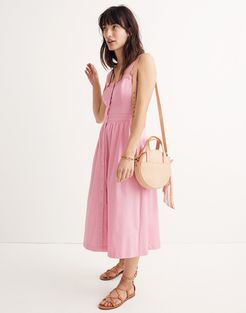Pink Fleur Bow-Back Dress