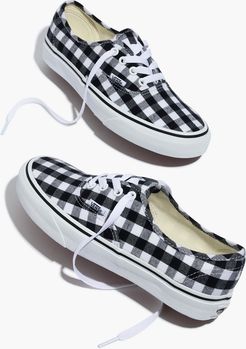 Vans&reg; Unisex Authentic Lace-Up Sneakers in Gingham Check