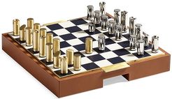 Fowler Chess Set - Saddle Multi