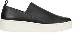 Saxon Leather Platform Sneakers - Black - Size 10