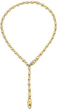 Lucia 18K Yellow Gold & Diamond Lariat Necklace - Gold