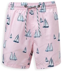 Little Boy's & Boy's Sail Away Board Shorts - Sail Away - Size 16