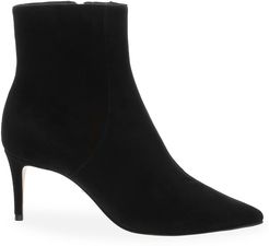 Bette Suede Ankle Boots - Black - Size 10.5