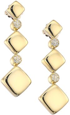 Via Brera 18K Gold & Diamond Graduated Drop Earrings - Gold