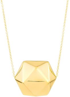 Millennia 18K Gold Crystal Ball Pendant Necklace - Gold