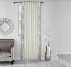 Zuri Metallic Detail Curtain Panel - Ivory