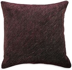 Sumac Contrast Dori Velvet Cushion - Plum